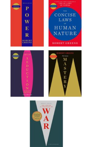Combo of 5 Robert Greene Books: The 48 Laws of Power The Concise Laws of Human Nature The Concise Art of Seduction The Concise Mastery The Concise 33 Strategies of War